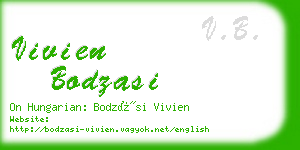 vivien bodzasi business card
